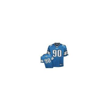 Detroit Lions Ndamukong Suh #90 Blue Team Color Jersey