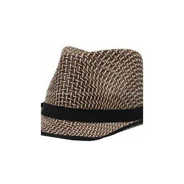 Fashion Mens 100%Paper Straw Cowboy Hat