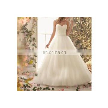 Strapless Finely Ruched royal trains beautiful Wedding Gown