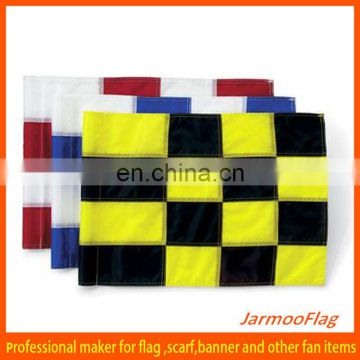 checkered nylon golf flag