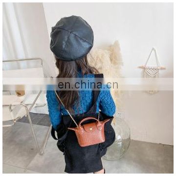 Korea kids small wings mini bag children pu leather one shoulder cross-strap change coin purse bags