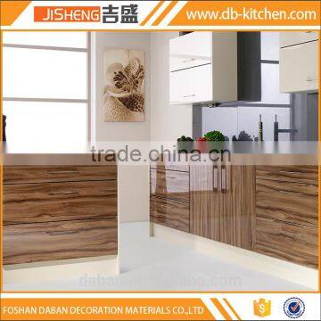 China factory wood grain mdf kitchen cabinet