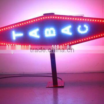 2016 new design led tabac sign outdoor IP65 tabacco sign with infrared remote control led tobacco advertising sign