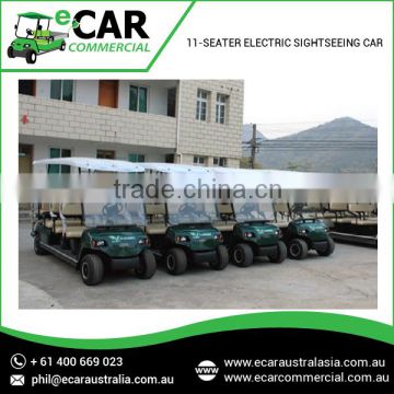 Brand Approved Superior Quality Electric 11 Seater Sightseeing Car at Affordable Rates