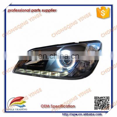 1998-2005 Year R8 Style Lexus IS200 IS300 LED Headlights Projector Parts Lens Black Housing