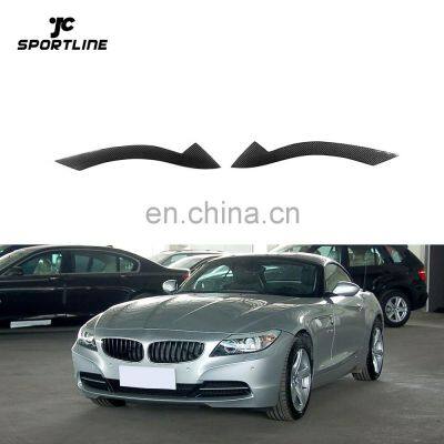 Carbon Fiber Z4 Headlight Eyebrows for BMW Z4 E89 sDrive35i Convertible 2-Door 09-12