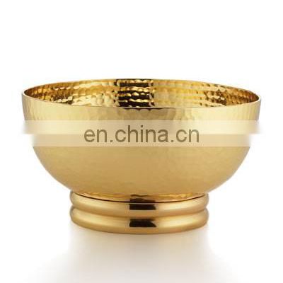 gold plated round bowl