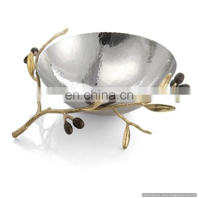 gold & silver leaf decorative bowl