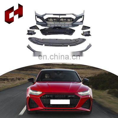 CH Hot Sales Exhaust Front Rear Bar Side Skirt Exhaust Grille Rear Diffusers Body Kit For Audi A7 2019-2021 To Rs7