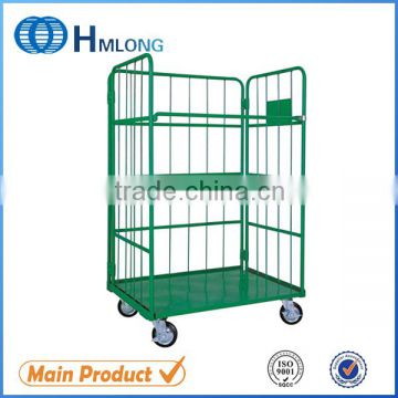 Powder coated metal foldable flexible trolley