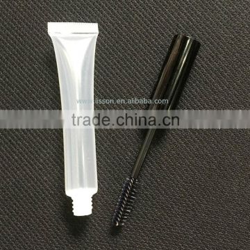 Round Mascara Cream Cosmetic Tube with Soft Mascara Brush Head