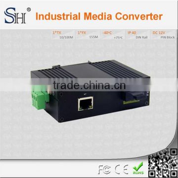 10/100Base-TX to 100Base-FX competitive price industrial series ethernet to Fiber Media Converter
