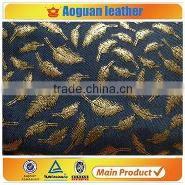 2016 fashion jeans fabric for making shoes material & sport shoes leather material