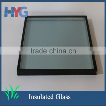 Factory wholesale blue low-e tempered insulated building glass with high quality