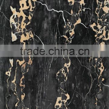Foshan good quality and hot sale full polished black marble tile