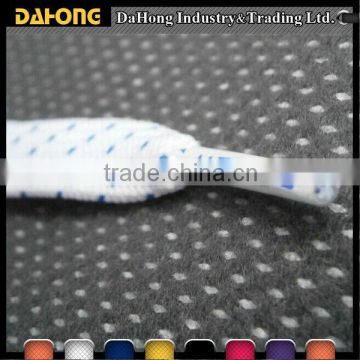 color dots jacquard flat cotton drawstring cord with custom logo plastic end                        
                                                Quality Choice