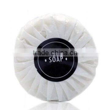 Disposable Customized Pleat Round Wrapped Hotel Soap