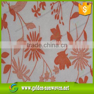 China factory supply pp spunbond nonwoven printed fabric/Printed lamination spunbond nonwoven fabric for bag,storage box