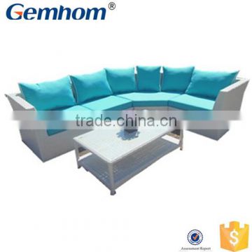 morden design white rattan sofa outdoor furniture european style