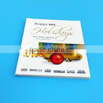 Booklet printing service with glossy varnishing inside and Embossing finishing