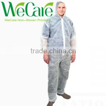 Medical Disposable Non woven Protective coverall clothing white 35gsm S-6XL