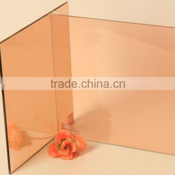 12mm Tinted Pink Float Glass for Decoration