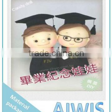 Graduation commemorative doll material package diy toy