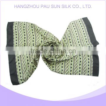 New design latest popular low price green stripe scarf