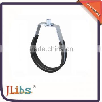 China Manufacturer Pipe Clamp Hanger With Rubber lined