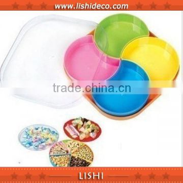 High Quality Colorful Classified Assembled Plastic Fruit Plate