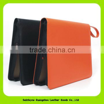 16064 high quality leather presentation file folders / leather expandable file folder