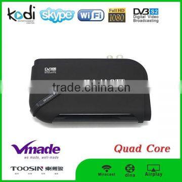 Android 4.4 amlogic s805 quad core smart tv box ott box dvb-s2