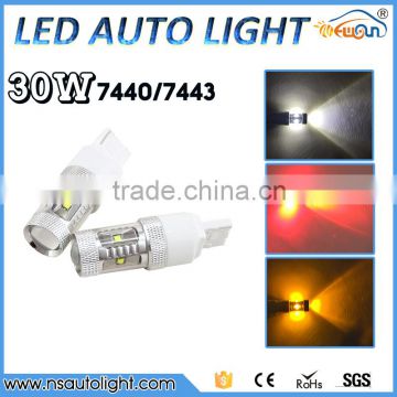 White Car Reverse Tail Turn Signal 30W SMD LED Bulb Lamp Fog Light T20 7440 hot sale