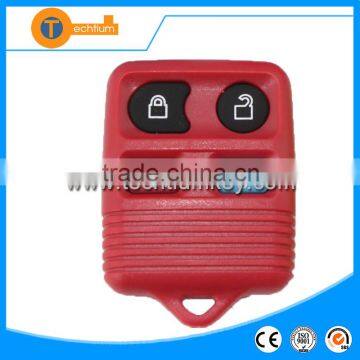 4 button remote key shell without blade no logo with red color abs material for ford galaxy transit max