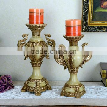 centerpiece luxury retro golden candle holder