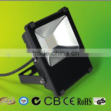 Shenzhen Supplier outdoor led flood light 30 watt IP66, EMC3030,95lm/w, PF>0.95,ra>80,CB/GS/SAA, 5 years warranty
