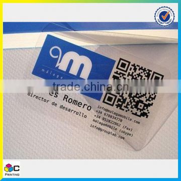 factory directly selling large supply glossy transparent business card
