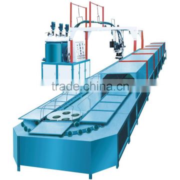 Wenzhou STARLINK hot sale 19m 60 station production line PU casting sole moulding injection machine