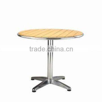 square aluminum bistro table