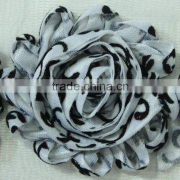 White damask artificial mini ribbon bows cheap hair accessories