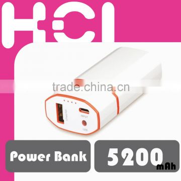 5200mAh Portable USB Charger External Battery Power Bank for Smart Phone