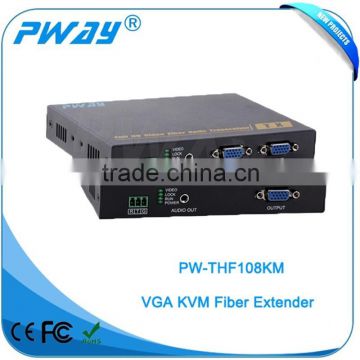 hot selling Pinwei PW-THF108 20KM KVM RS232 Fiber Optic VGA Extender