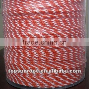 White & red horse fence,electric fence rope for horse fencing
