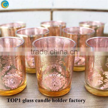 Small Size Glass Votive Candle Holders Glass Candle Cups Tealight candlesticks For Sale