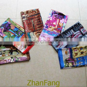 promotion cheap painting satin Scarf square scarf 90*90 cm cheap square scarf