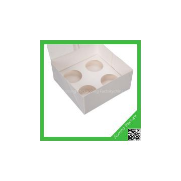 Hot selling white clear plastic cupcake boxes