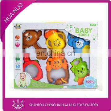 Cute baby rattle and teether