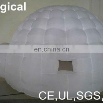 White Airtight Inflatable Igloo Tent with Doors