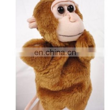 OEM stuffed plush fur plush animal monkey puppet toy