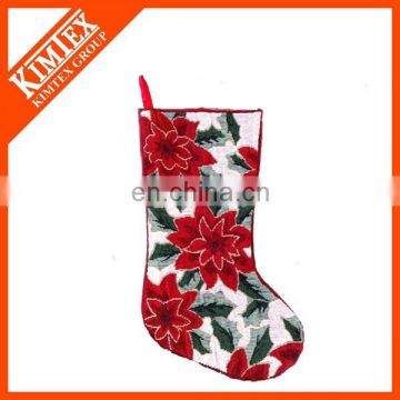 2015 New style wholesale polyester christmas stocking